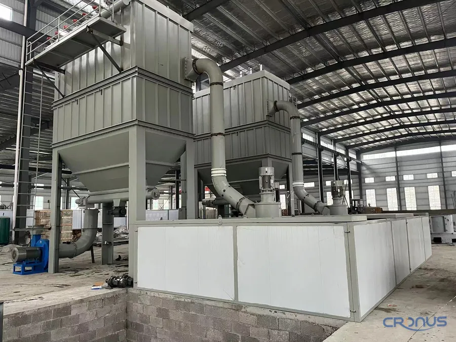 CRGM ultrafine grinding mill production line running at customer plant