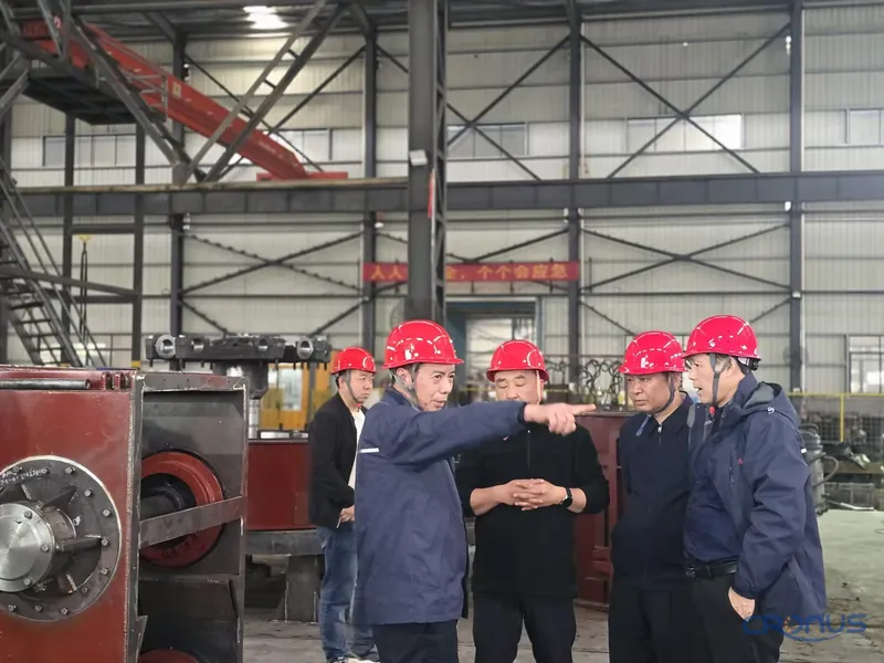 Overseas customer visiting Cronus grinding mill factory