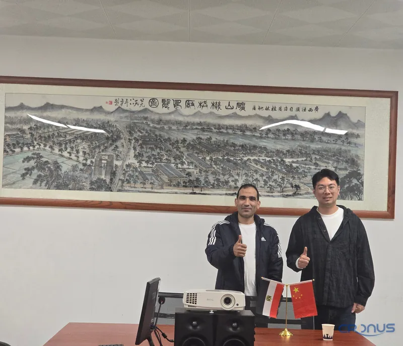 Egypt customer meeting at grinding mill exhibition